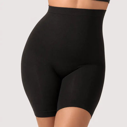 Shapermint High-Waisted Seamless Shapewear Shorts — Anti-Roll Waistband, Breathable Medium Compression