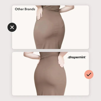 Shapermint High-Waisted Seamless Shapewear Shorts — Anti-Roll Waistband, Breathable Medium Compression